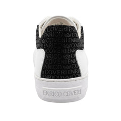 Enrico Coveri Mens Sneakers In White & Black
