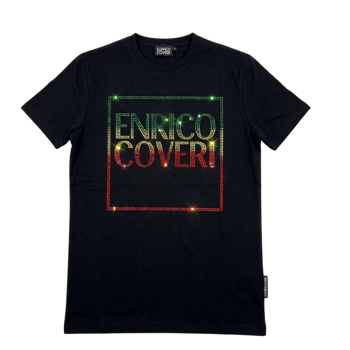 Enrico Coveri Mens Bling T-Shirt In Black