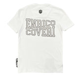 Enrico Coveri Mens Bling Banner T-Shirt In White