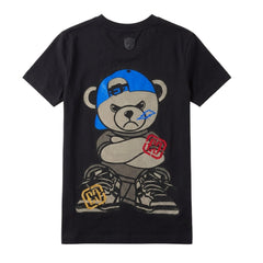 Enrico Coveri Mens Back Teddy T-Shirt In Black