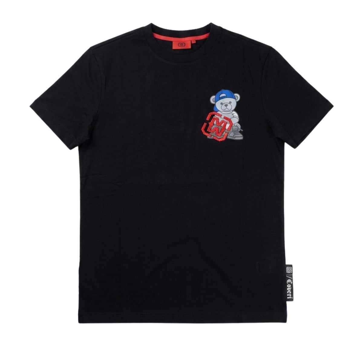 Enrico Coveri Mens Back Teddy T-Shirt In Black