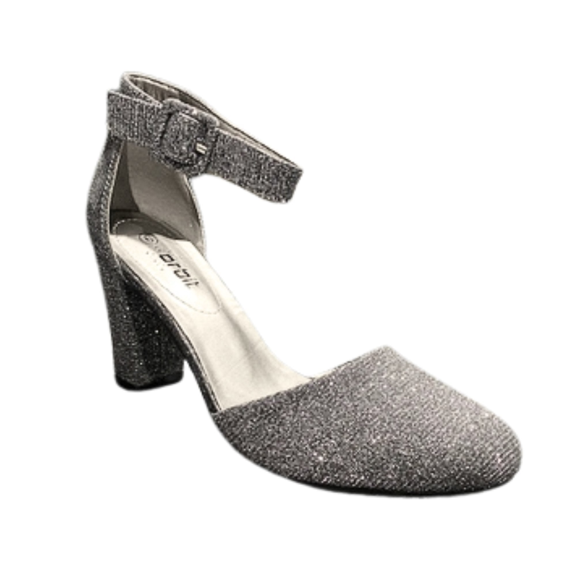 Orbit Glamour Heels In Pewter