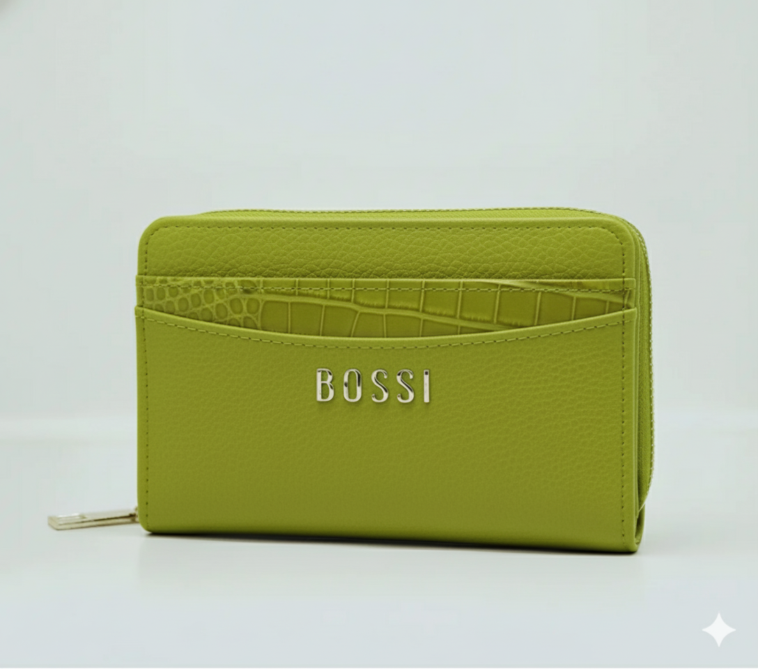 Bossi Akessia PU Zip Around Purse In Green