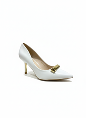 La Her Womens GSP-3 Heels In White