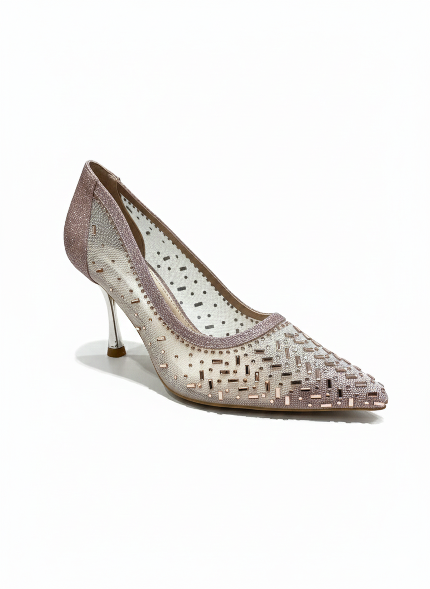 La Her Womens QXG-40 Heels In Rose Gold
