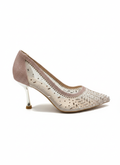La Her Womens QXG-40 Heels In Rose Gold