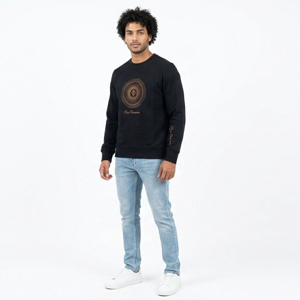 Pure Premium Mens Lusso Sweatshirt In Black