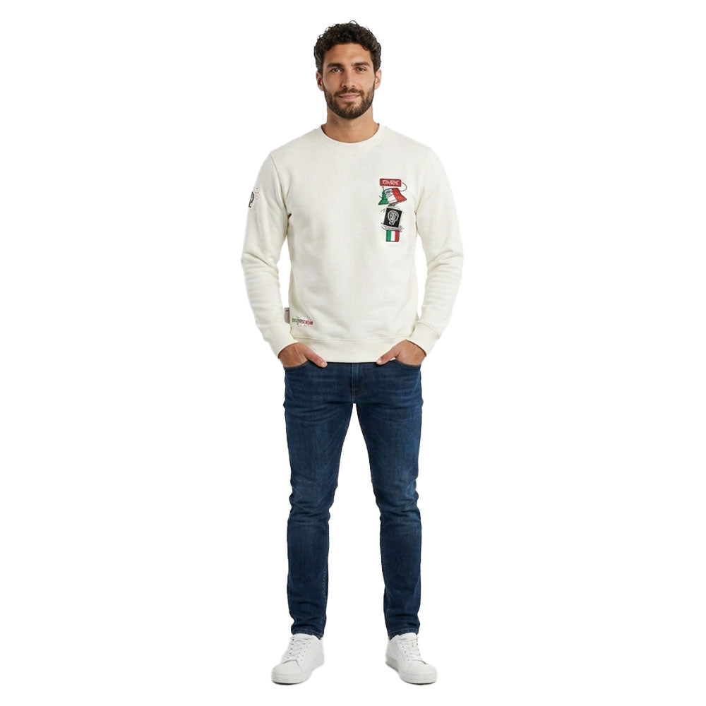Pure Premium Mens Tavian Sweatshirt In White