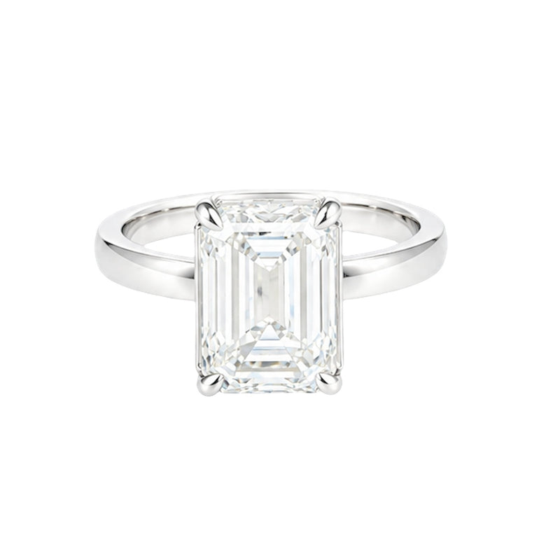 3.50ct Emerald Solitaire Engagement Ring