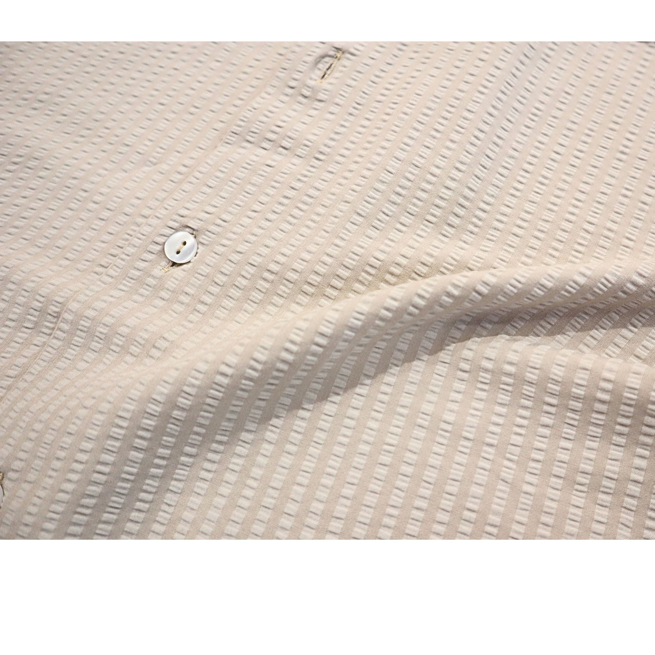 Owen Mens Long Sleeve Shirt In Beige