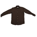 Owen Mens Long Sleeve Shirt In Chocolate