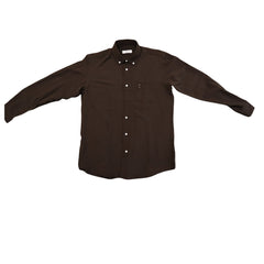 Owen Mens Long Sleeve Shirt In Chocolate