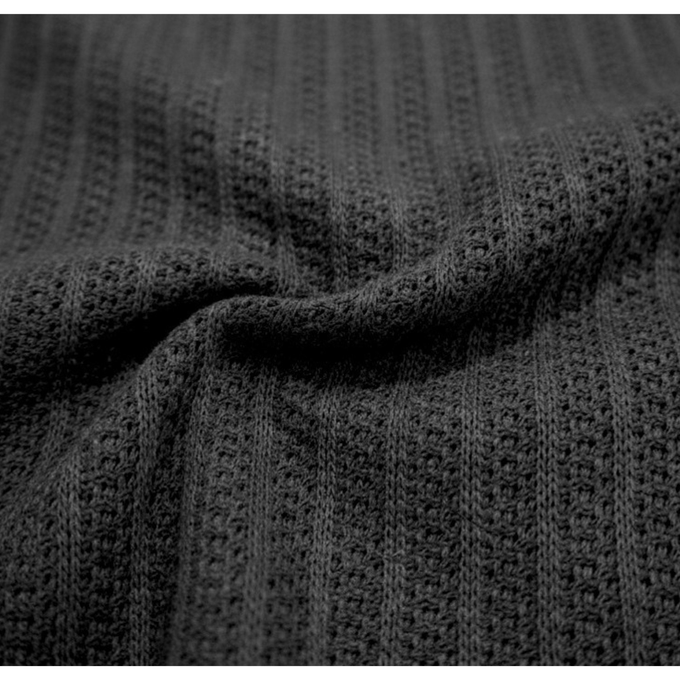 Antioch Mens Clement Knit Golfer In Black