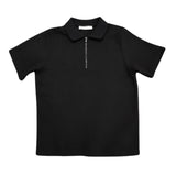 Antioch Mens Clement Knit Golfer In Black