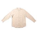 Antioch Mens Hugo Round Neck Shirt In Beige