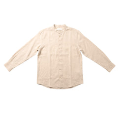 Antioch Mens Hugo Round Neck Shirt In Beige