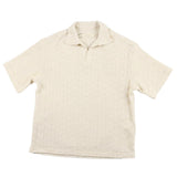 Antioch Mens Knit Golfer In Ecru