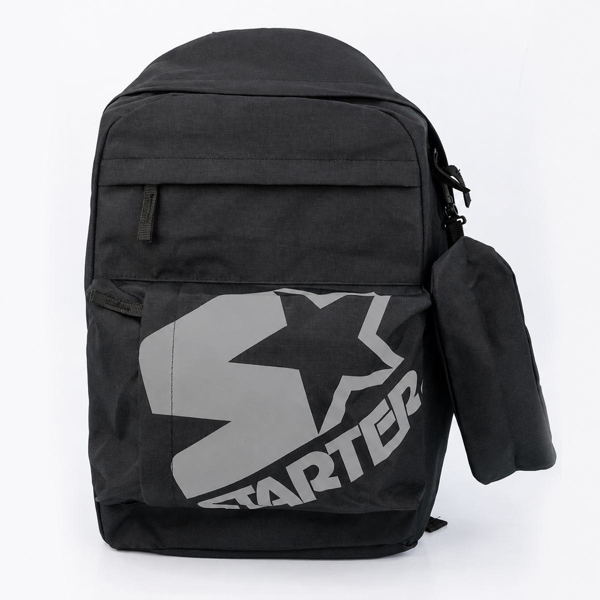 StarternBackpack with Pencil Case In Black & Grey