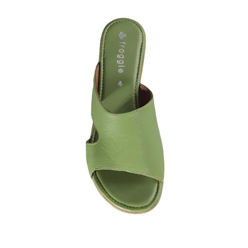 Froggie Ladies 12407.371 Lea Waxy Slippers Kiwi