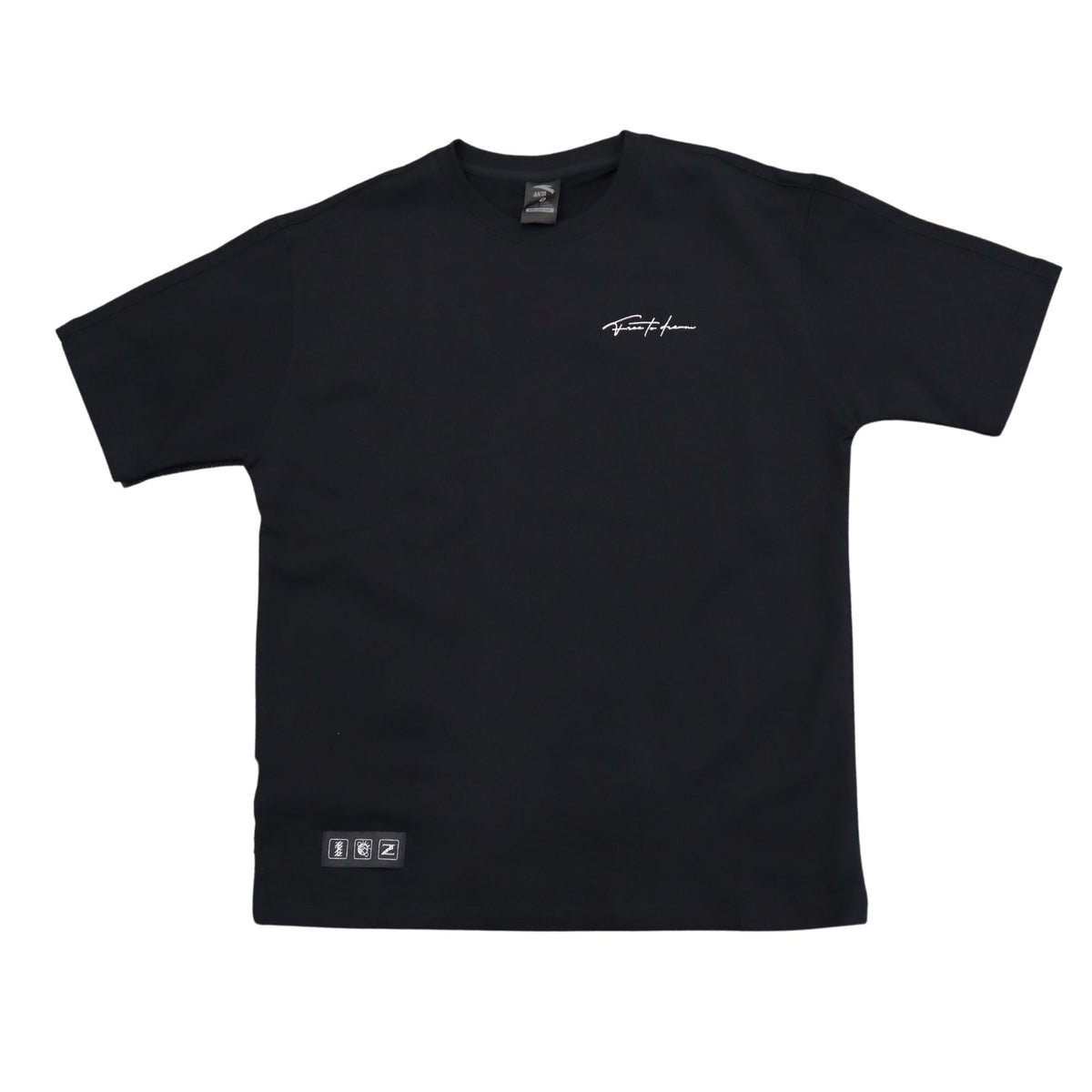 Anta Mens Back Print T-Shirt In Black