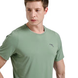 Anta Mens Advanced Running T-Shirt In Dark Green