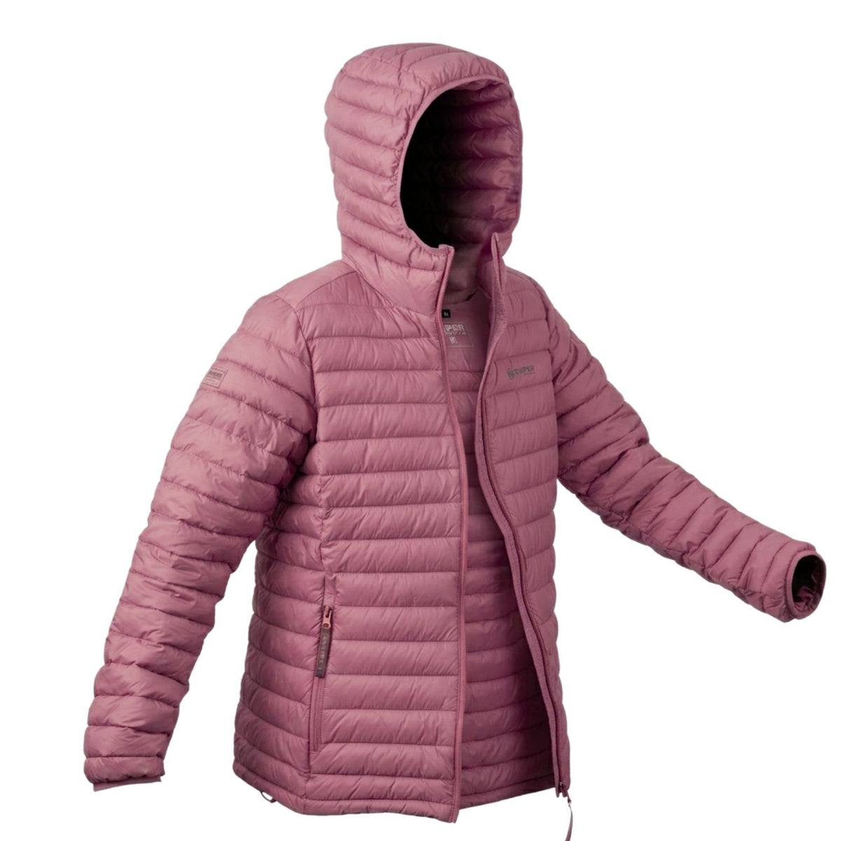 Sniper Womens Karoo Nights Puffer Jacket In Rose