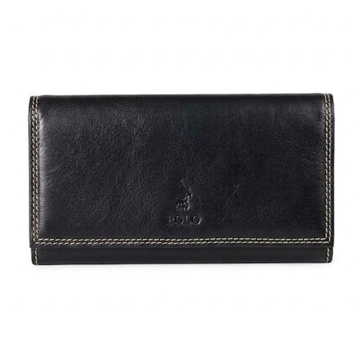 Polo Kenya Trifold Purse In Black