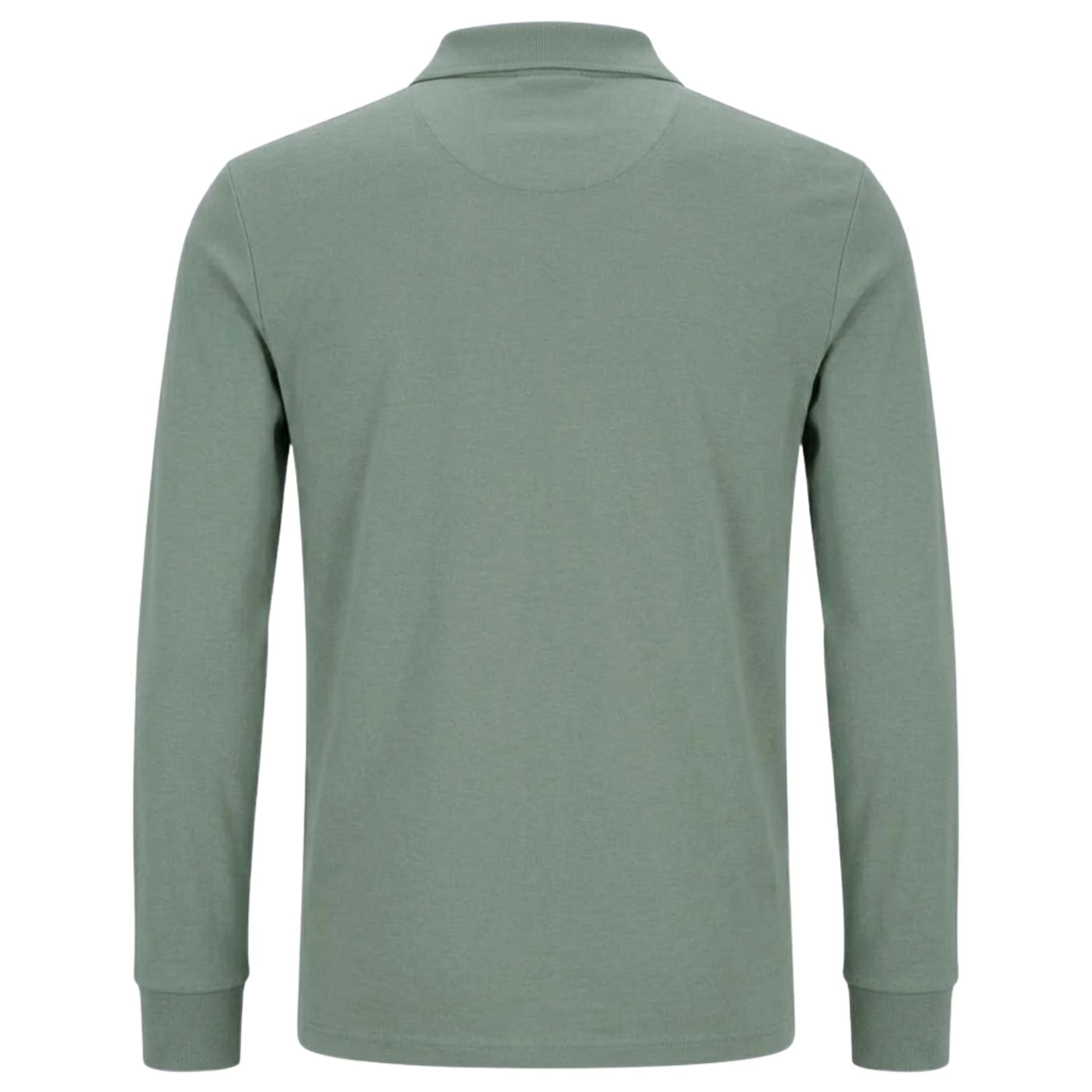 Polo Mens 1/4 Zip Double Face Long Sleeve Golfer In Sage