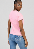 Sissy Boy Womens Star Girl Regular T-Shirt In Pink