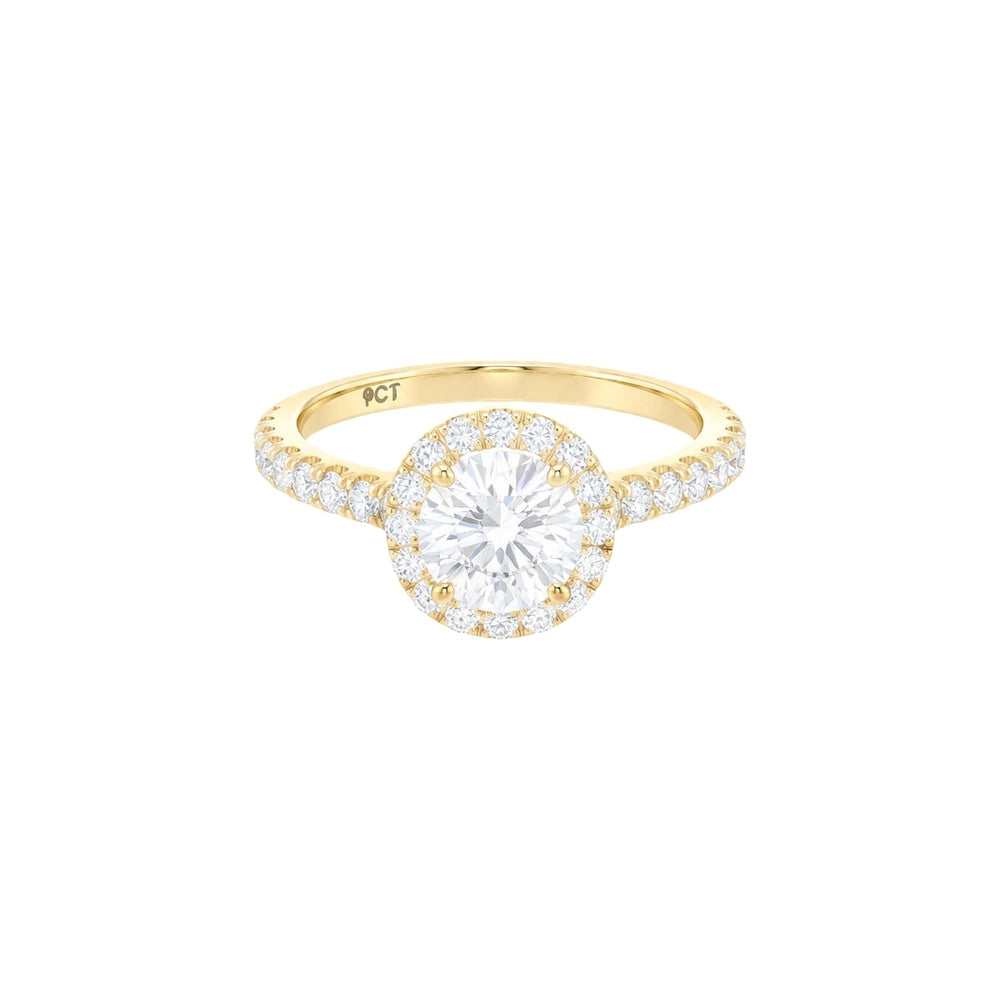 1.00ct Round Halo Engagement Ring