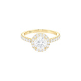 1.00ct Round Halo Engagement Ring