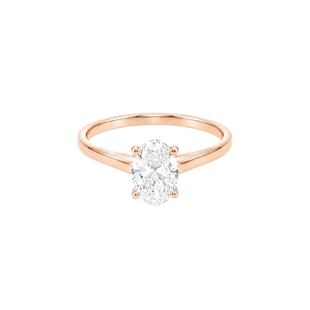 0.99ct Oval Solitaire Engagement Ring