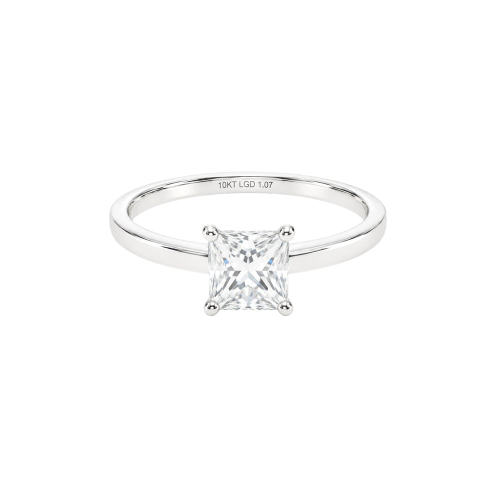 1.00ct Princess Solitaire Engagement Ring