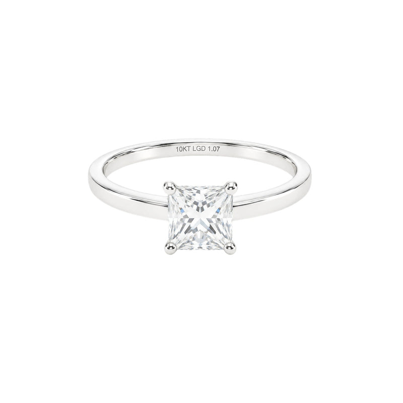 1.00ct Princess Solitaire Engagement Ring