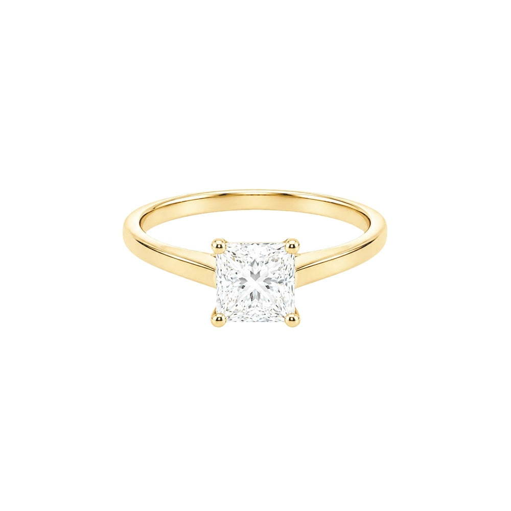 1.00ct Princess Solitaire Engagement Ring