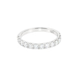 Round Half Eternity Wedding Band