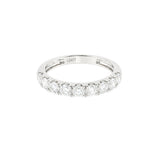 Round Half Eternity Wedding Band