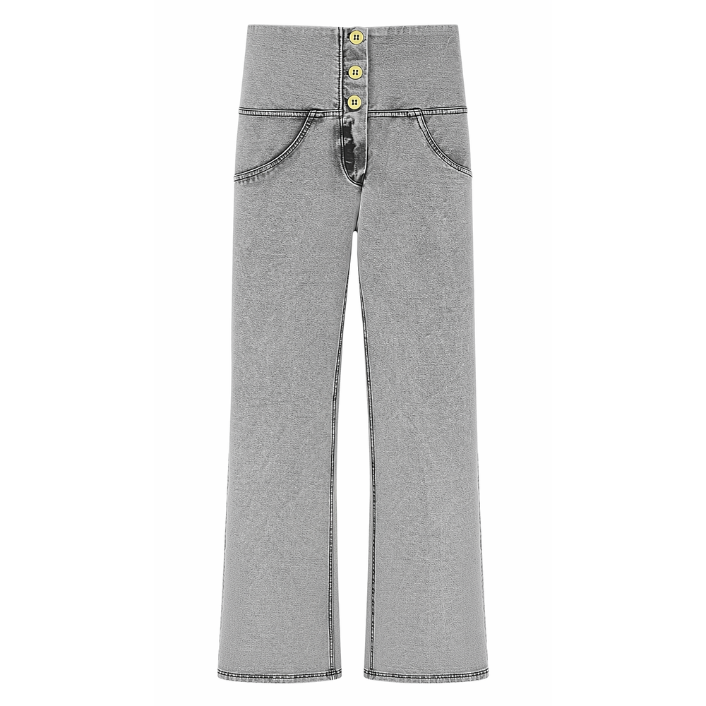 Freddy Womens Wrup Org High Waist Cropped Skinny Jeans In Grey