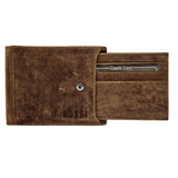 Bossi Rfid Leather Oil Hunter Bill Wallet In Brown