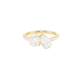 2.00ct Round and Pear Engagement Ring