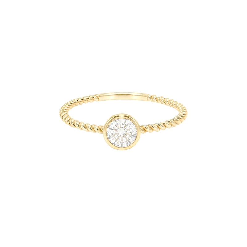 0.45ct Round Twist Engagement Ring