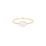 0.34ct Pear Twist Engagement Ring