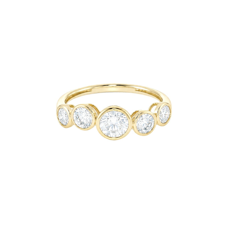 Round Scatter Wedding Band
