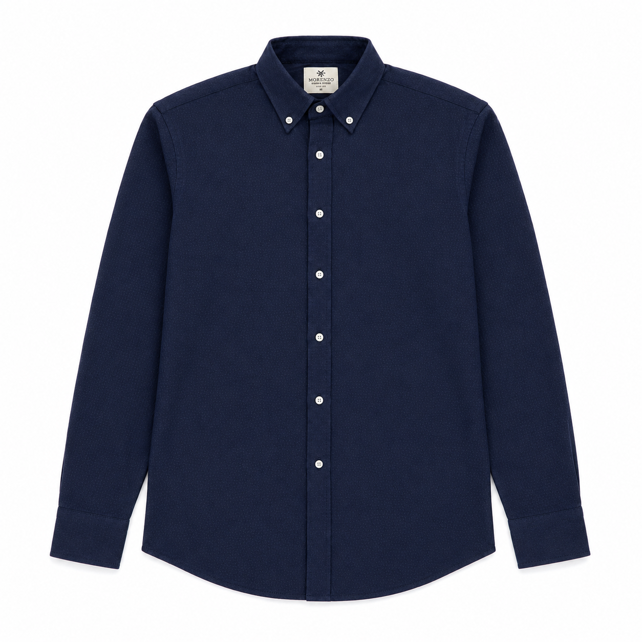 Morenzo Mens Sportswear Long Sleeve Shirt In Navy