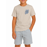 Polo Boys Clive Printed T-Shirt In Light Stone