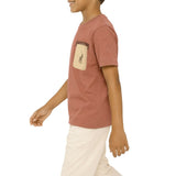 Polo Boys Mpho Patched Pocket T-Shirt In Rosewood