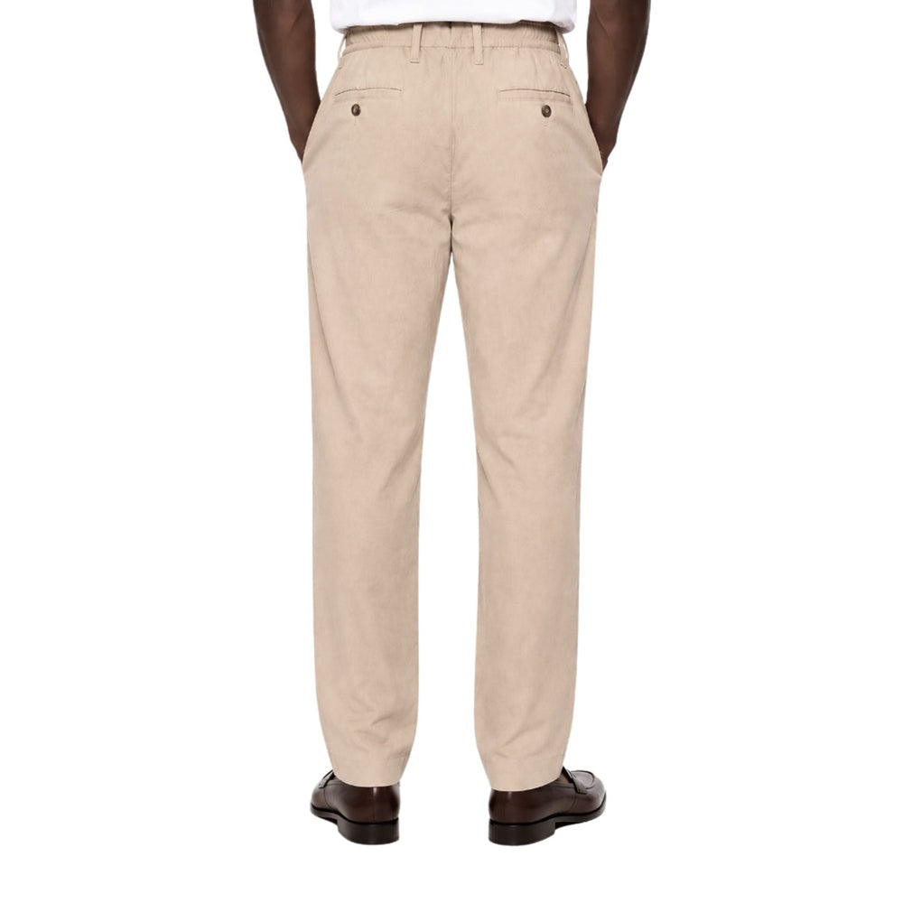 Polo Mens Elasicated Linen Blend Pants In Stone