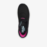 Skechers Womens Slip-Ins Go Walk Anywhere Shoes In Black & Pink
