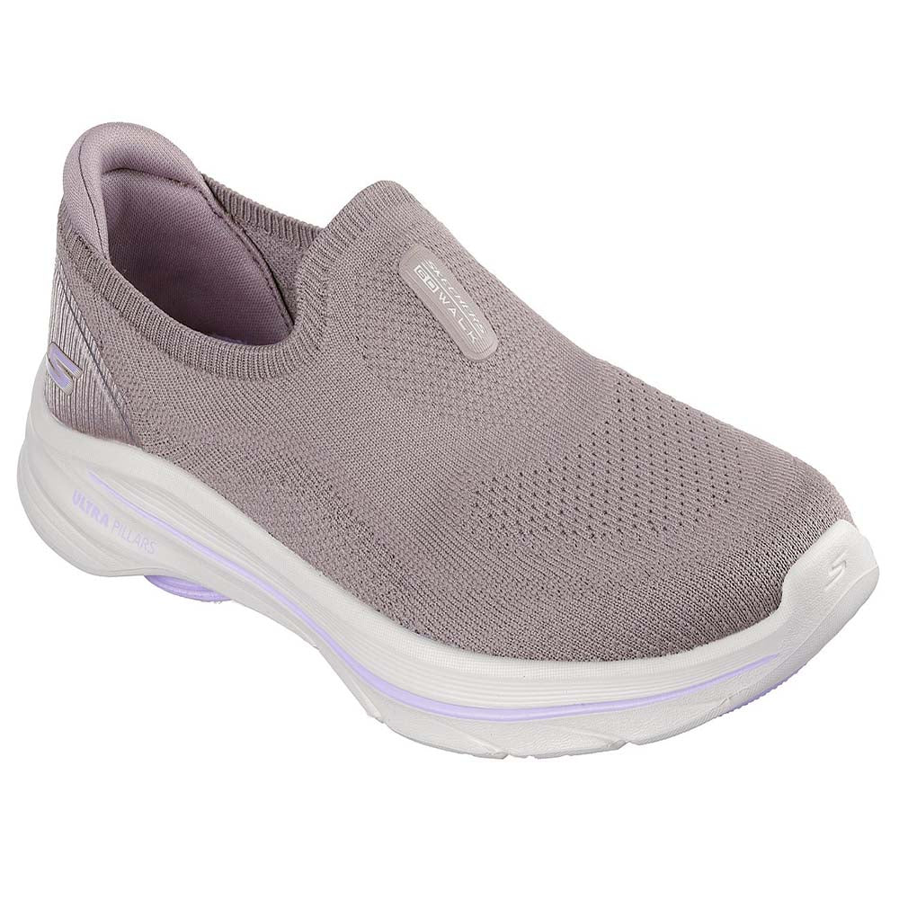 Skechers Womens Go Walk Slip-In Shoes In Taupe