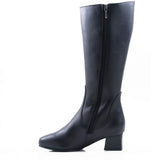 Froggie Ladies Lea Cow Calf Boots In Black